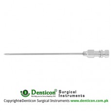 Tuohy Lumbar Puncture Needle 18 G - With Luer Lock Connection - Special Tip Stainless Steel, Needle Size Ø 1.2 x 76 mm
